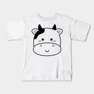 Head of Cow for Boy Girl Men Women - Cows Head Kids T-Shirt